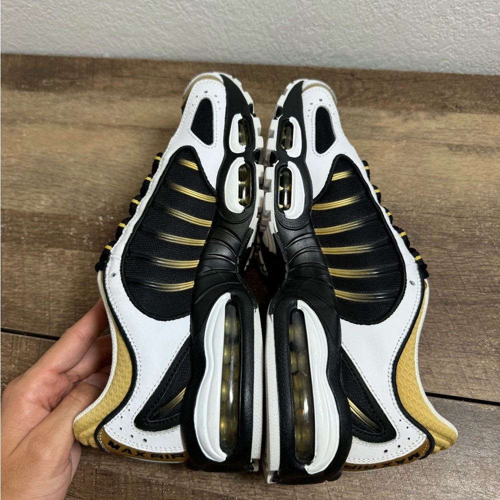 SAMPLE Nike Air Max Tailwind 4 Metallic Gold Men's Size 9 US NEW Sneakers - Picture 4 of 7